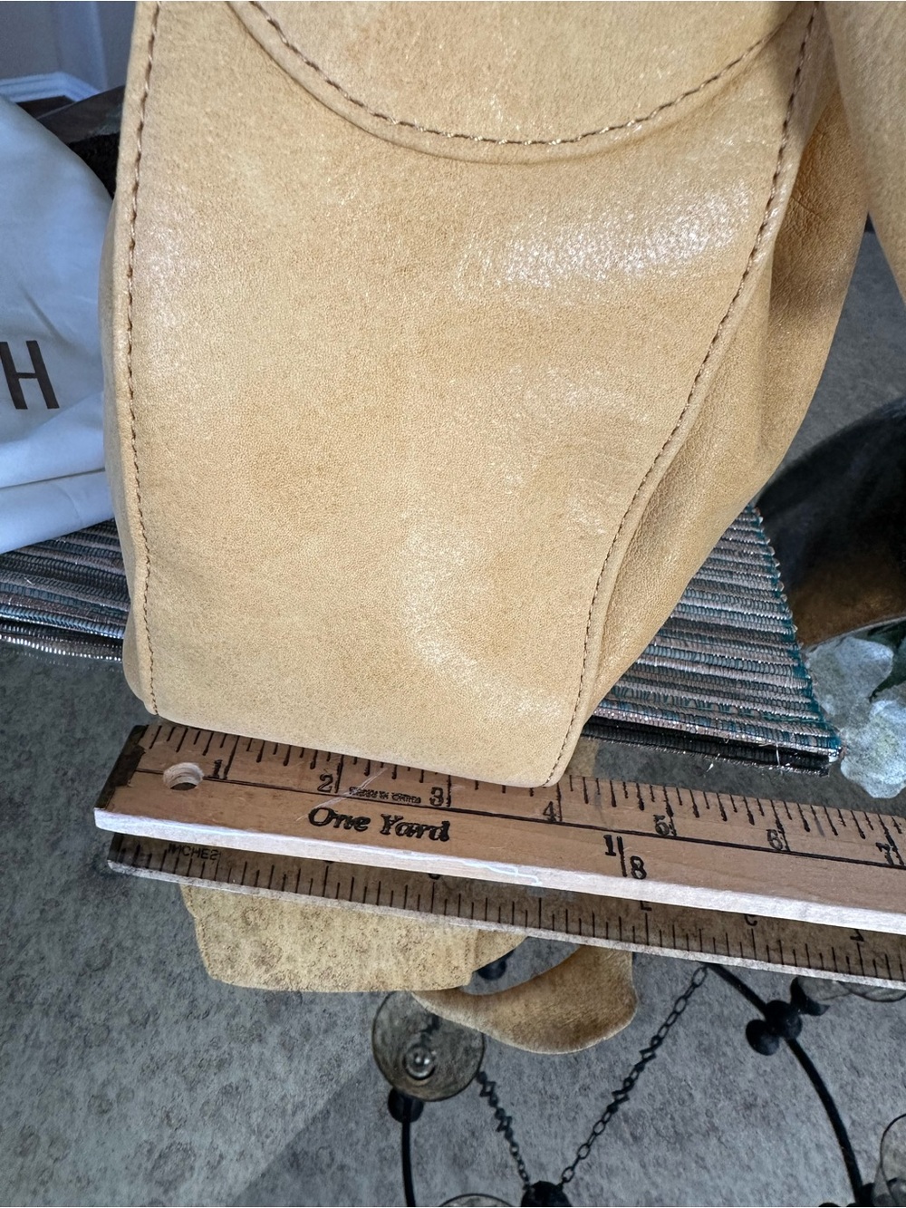 HOBO Mustard Yellow Gathered Shoulder Bag - Picture 9 of 16